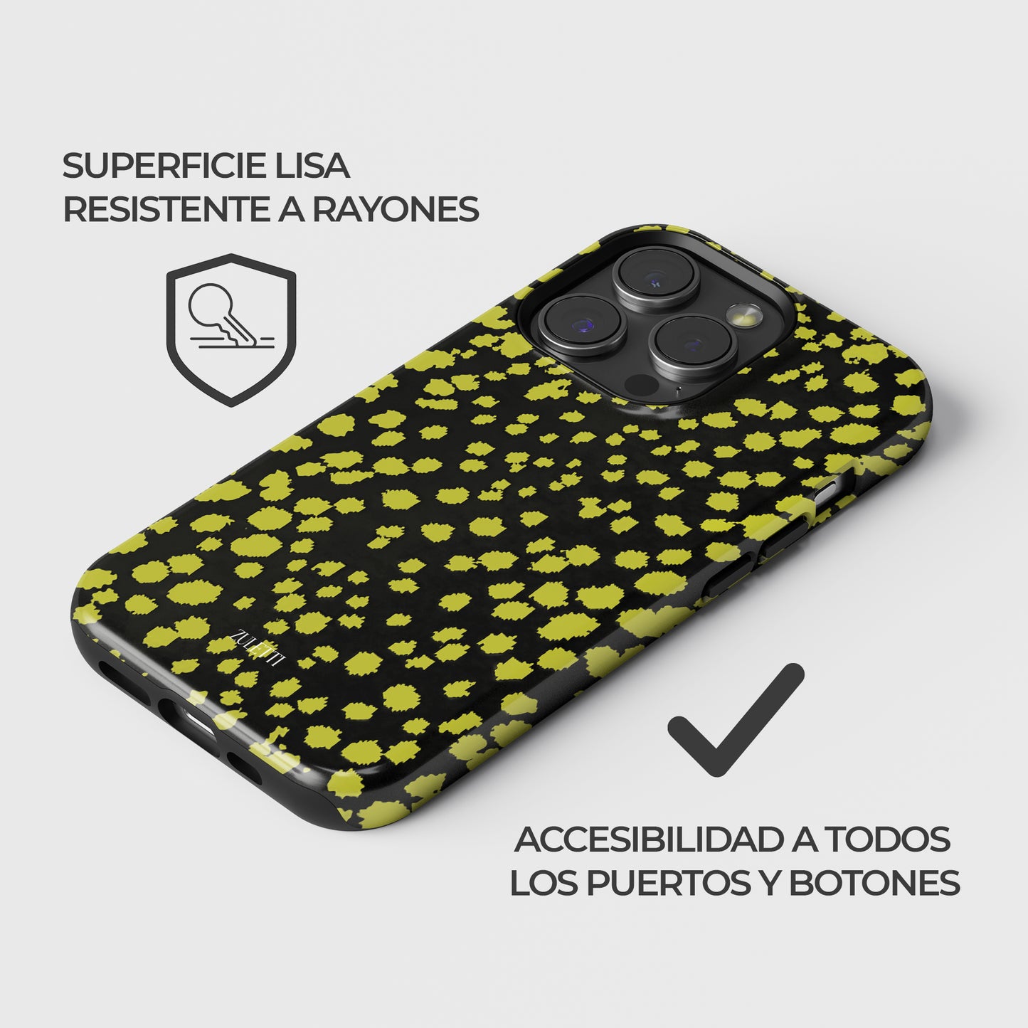 Carcasa Animal Print Eclipse Solar Funda de Doble Capa de Máxima protección