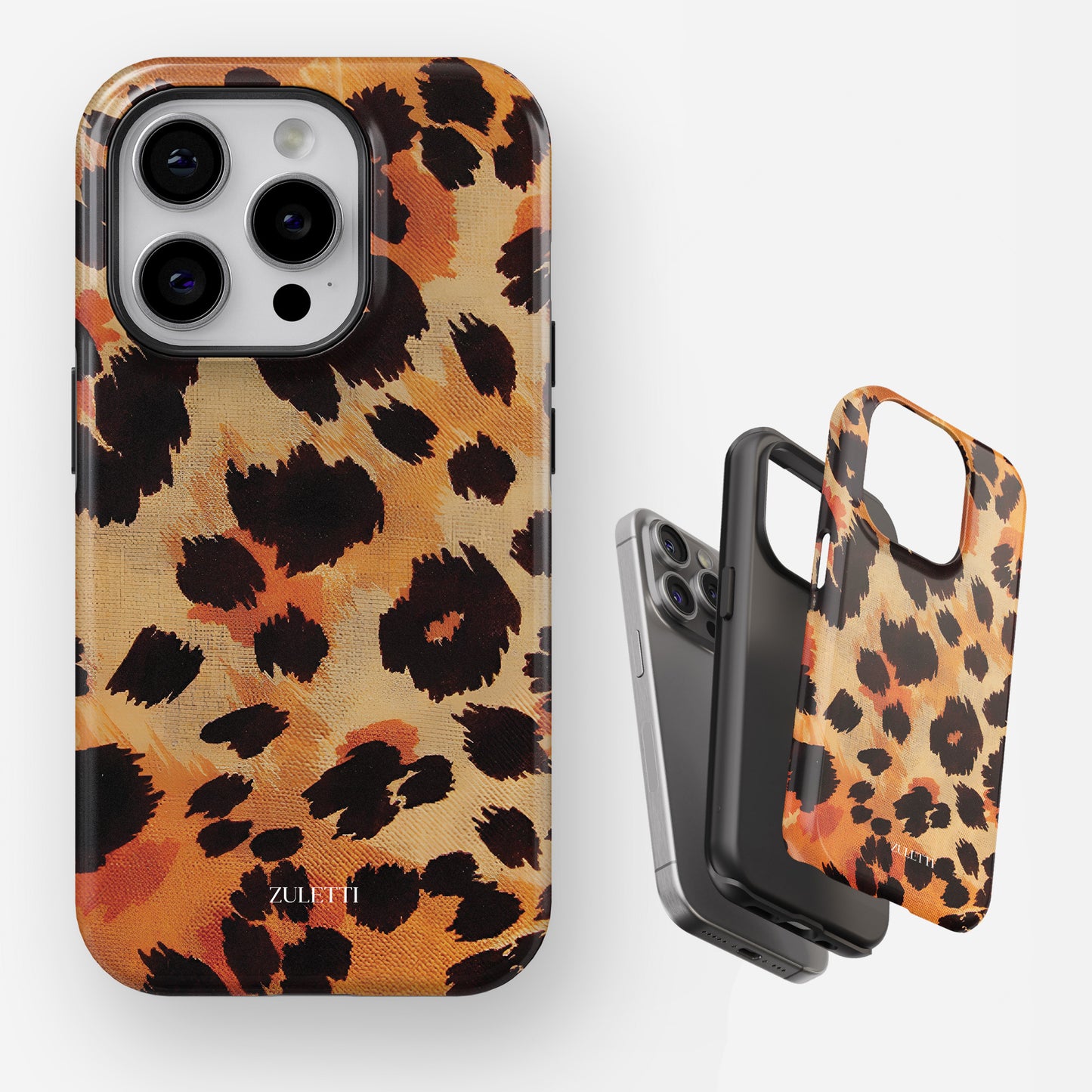 Carcasa Animal print Salvaje Chic Funda de Doble Capa de Máxima protección