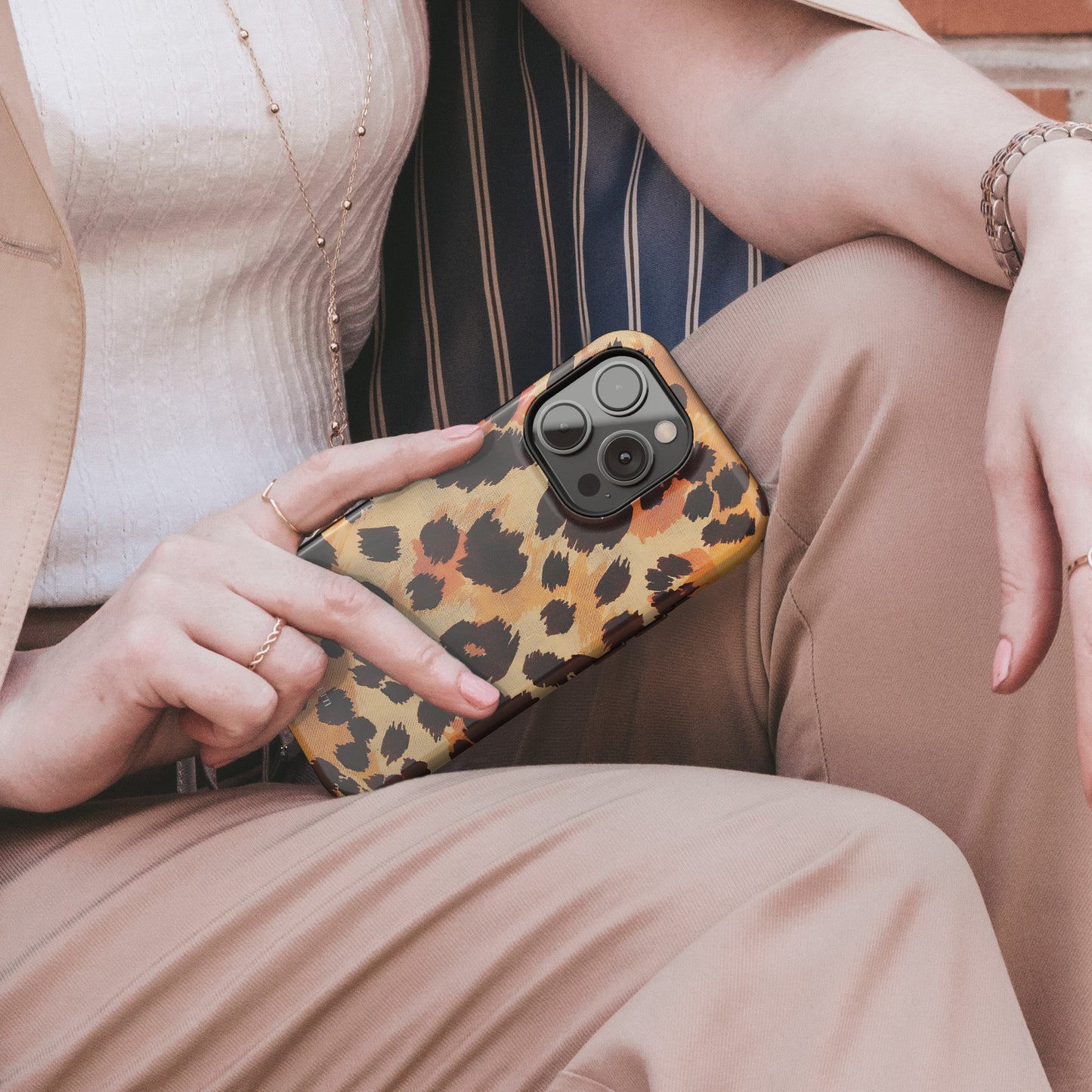 Carcasa Animal print Salvaje Chic Funda de Doble Capa de Máxima protección