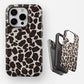 Carcasa Animal print Estilo Felino Funda de Doble Capa de Máxima protección