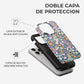 Carcasa Flores Encantadas Funda de Doble Capa de Máxima protección