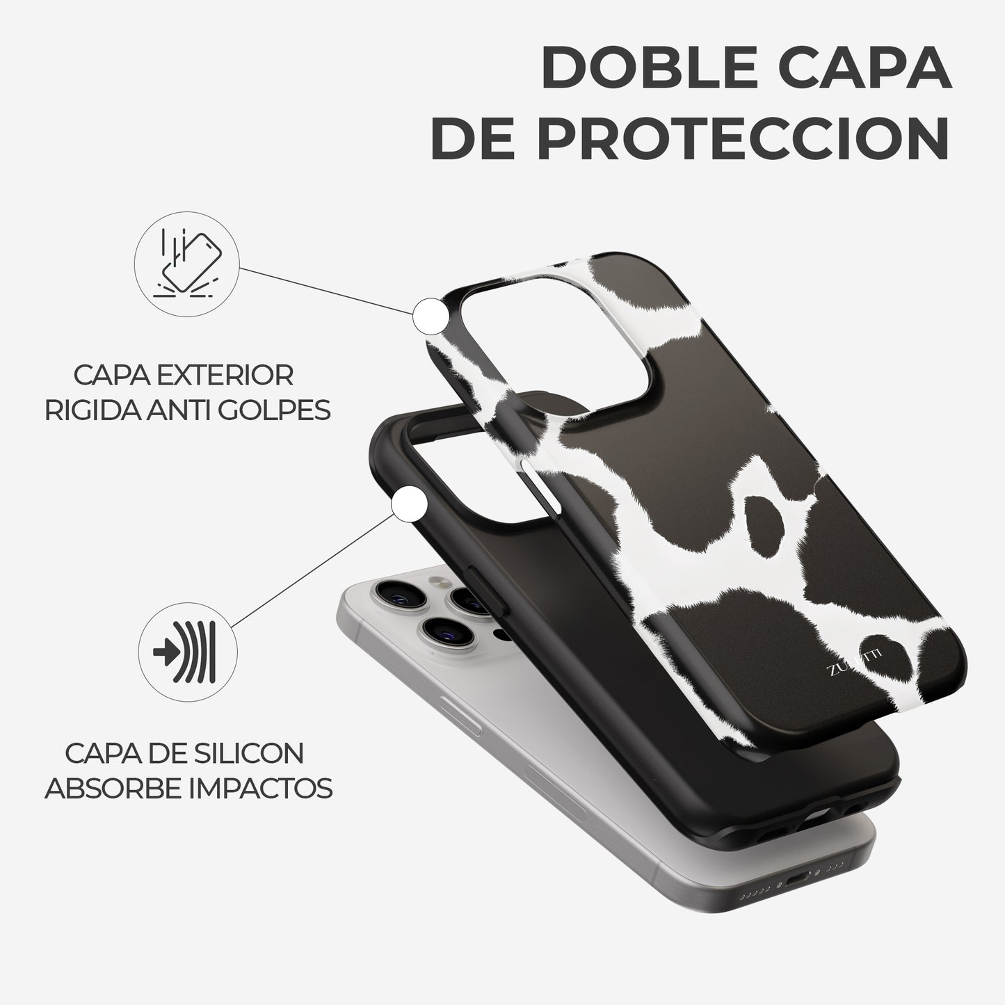 Carcasa Animal print Wild Symphony Funda de Doble Capa de Máxima protección