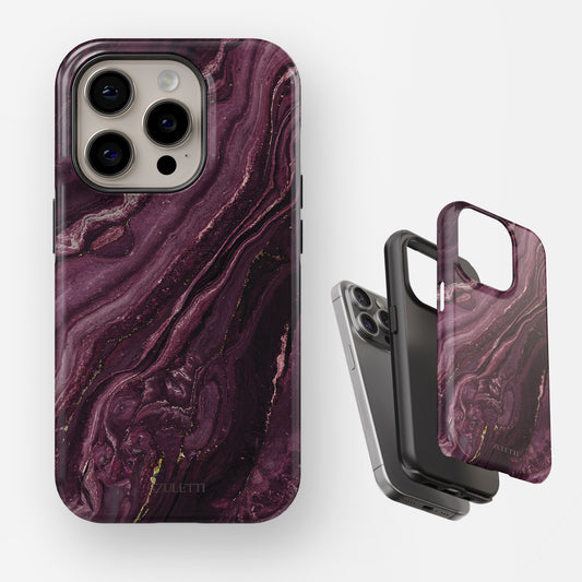 Carcasa Purple Marble Dream Funda de Doble Capa de Máxima protección