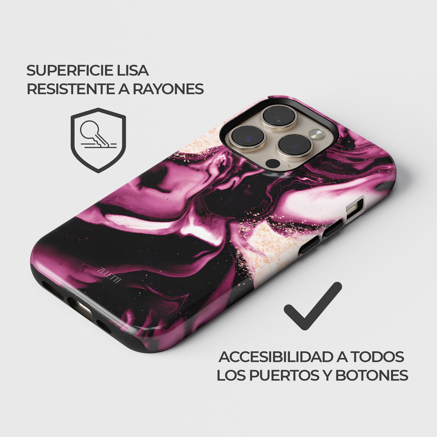 Carcasa Fucsia Mystic Elixir  Funda de Doble Capa de Máxima protección