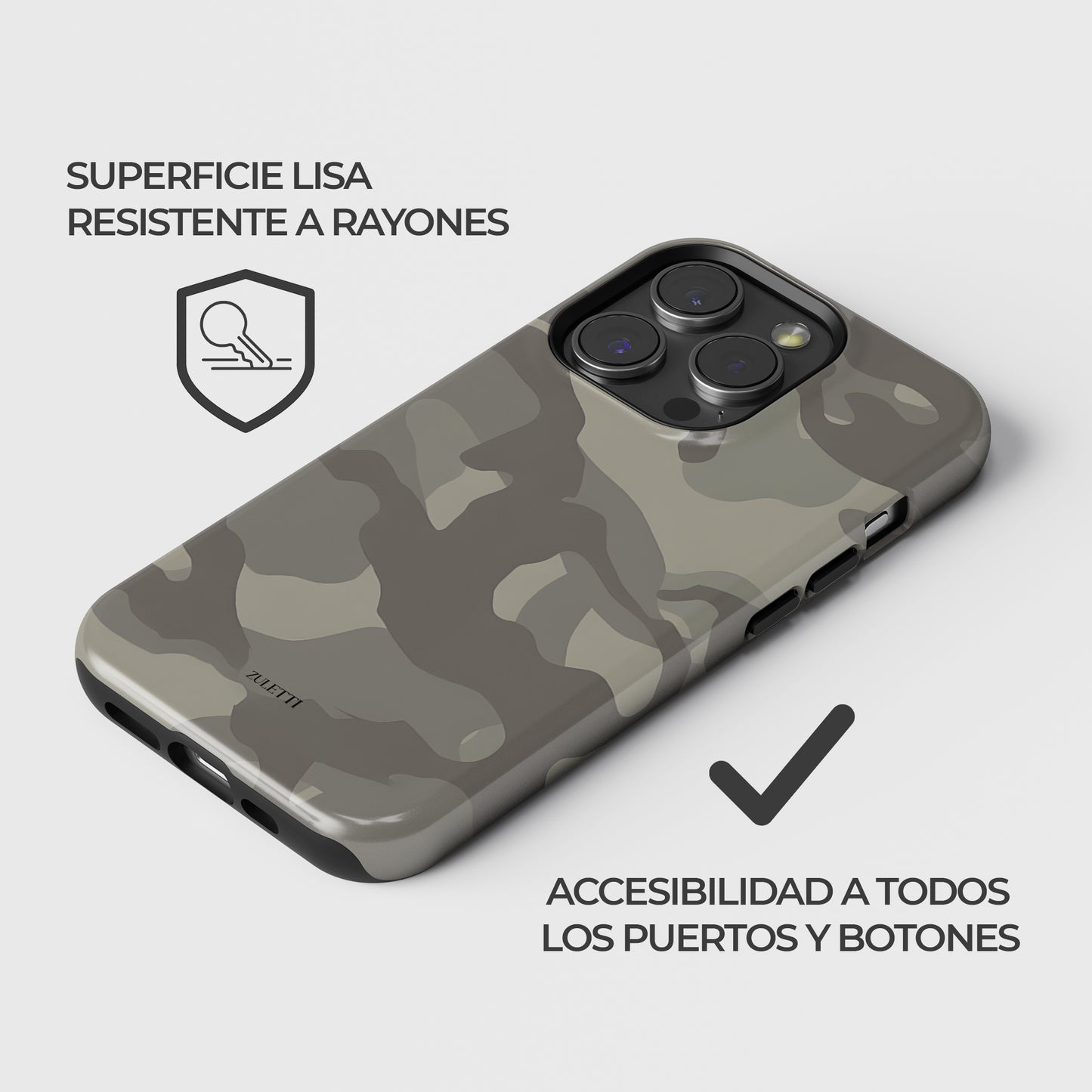 Carcasa Camuflaje Camo Fusion  Funda de Doble Capa de Máxima protección