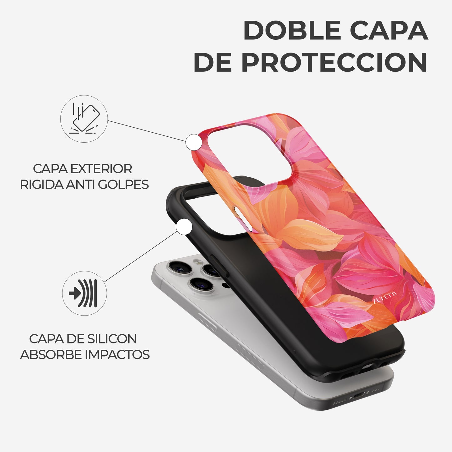 Carcasa Autumn Bloom Funda de Doble Capa de Máxima protección