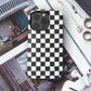 Carcasa Checkerboard Charm Funda de Doble Capa de Máxima protección