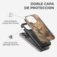 Carcasa efecto madera Woodcut Elegance Funda de Doble Capa de Máxima protección