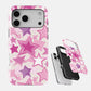Carcasa Pink Stardust Glow Funda de Doble Capa de Máxima protección