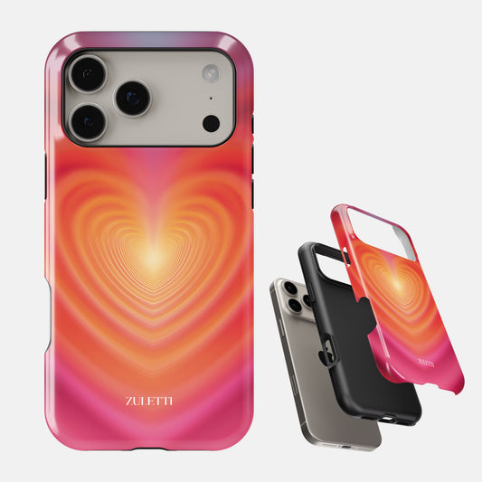 Carcasa Radiant Heart Blaze Funda de Doble Capa de Máxima protección