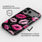 Carcasa Sassy Pink Kisses Funda de Doble Capa de Máxima protección