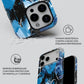 Carcasa Dripping Blue Hearts Funda de Doble Capa de Máxima protección.