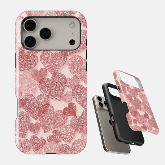 Carcasa Woven Heart Funda de Doble Capa de Máxima protección.
