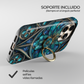 Soporte de anillo para celular Gothic Teal
