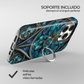 Soporte de anillo para celular Gothic Teal