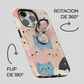Soporte de anillo para celular Pastel Paws
