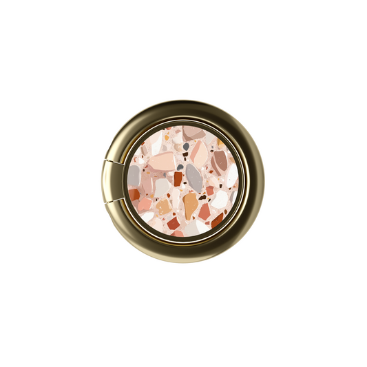 Soporte de anillo para celular Terrazzo Chic