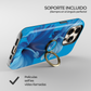 Soporte de anillo para celular Tropical Blue