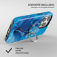 Soporte de anillo para celular Tropical Blue