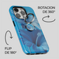 Soporte de anillo para celular Tropical Blue