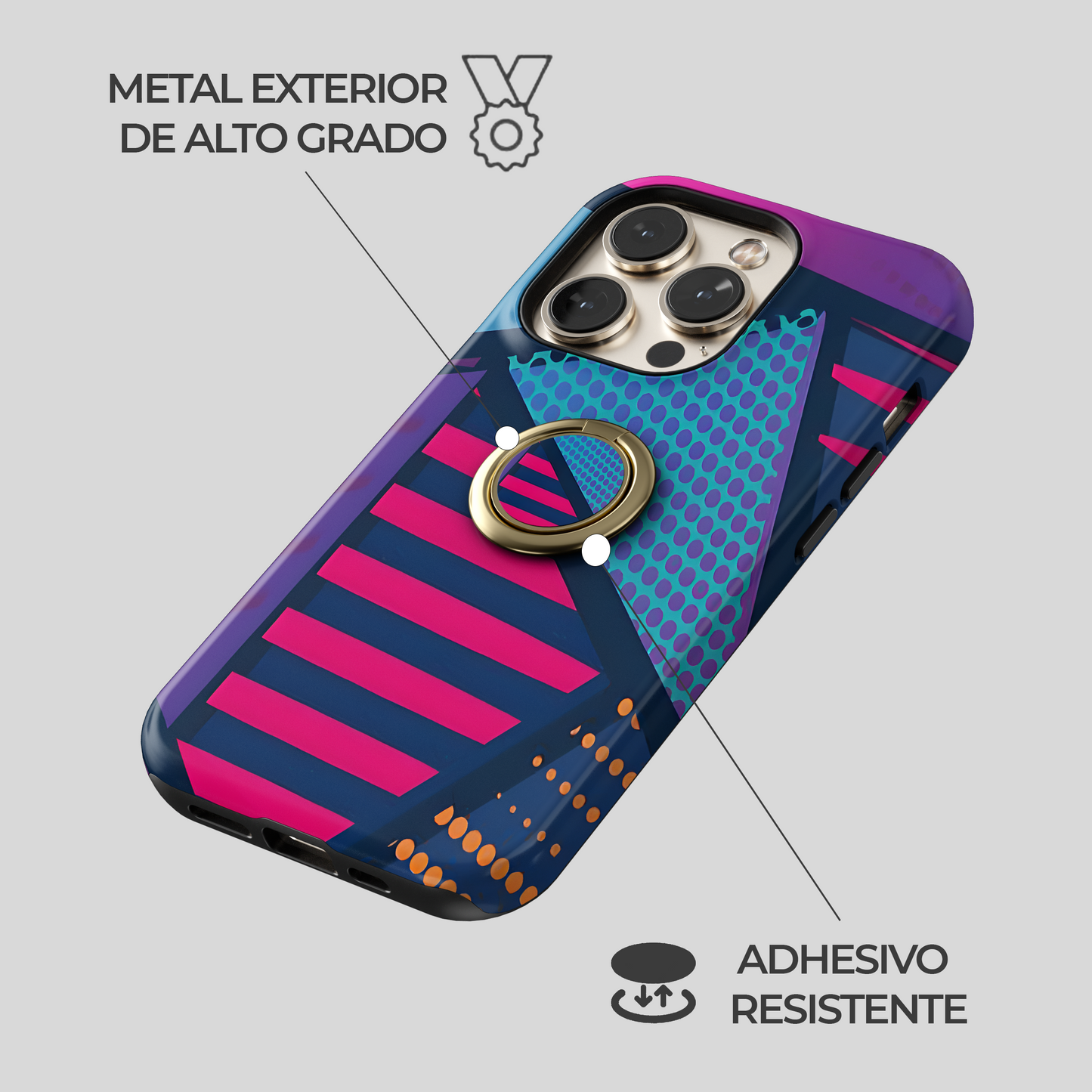 Soporte de anillo para celular Cosmos Vibrante