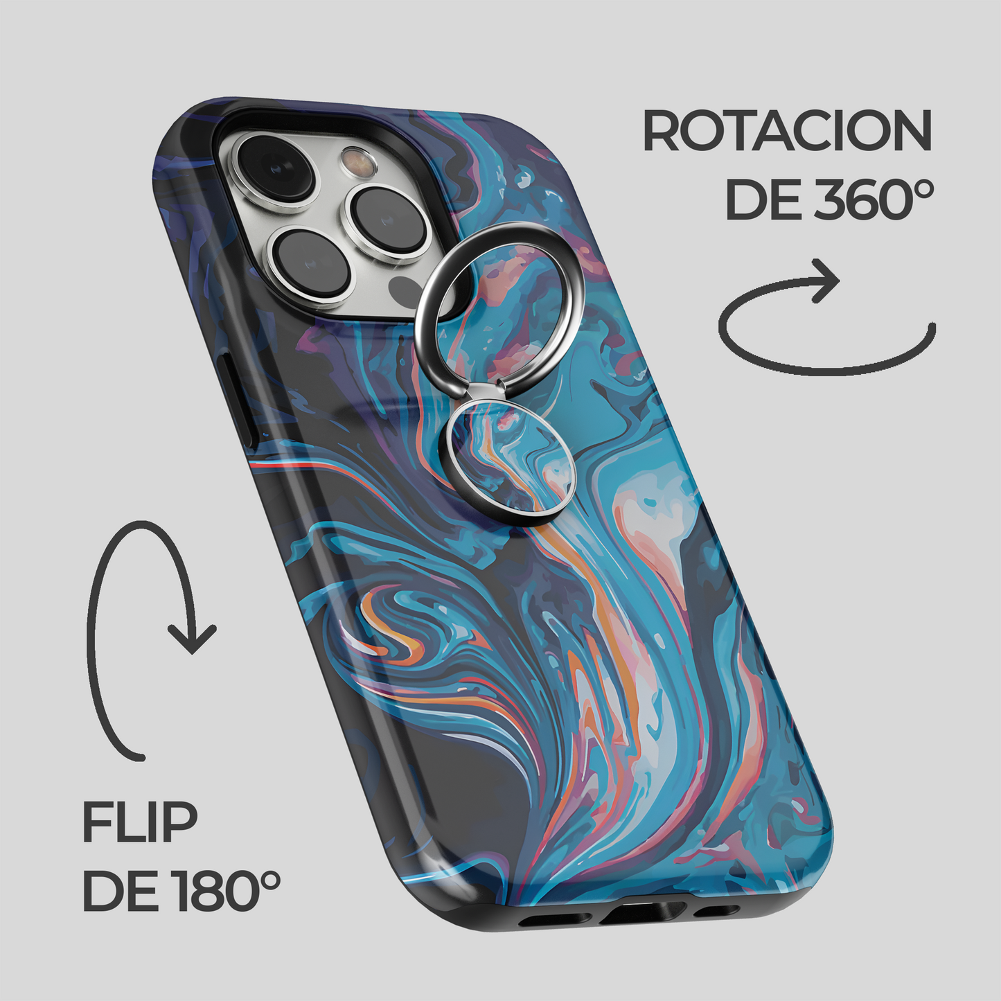 Soporte de anillo para celular Tormenta Galáctica