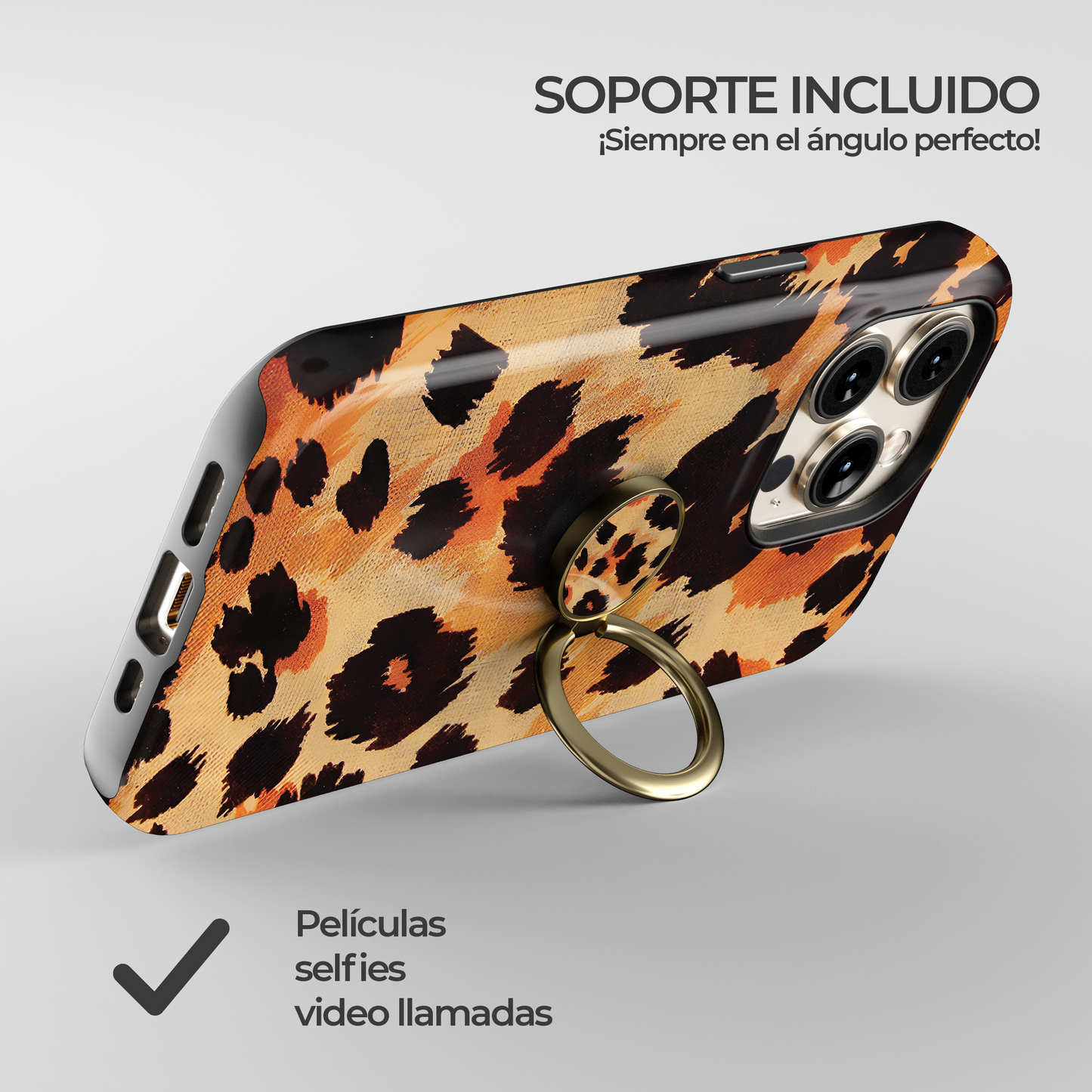 Soporte de anillo para celular Salvaje Chic