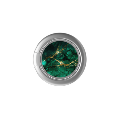 Soporte de anillo para celular Verde Marmol