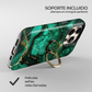 Soporte de anillo para celular Verde Marmol