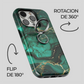 Soporte de anillo para celular Verde Marmol