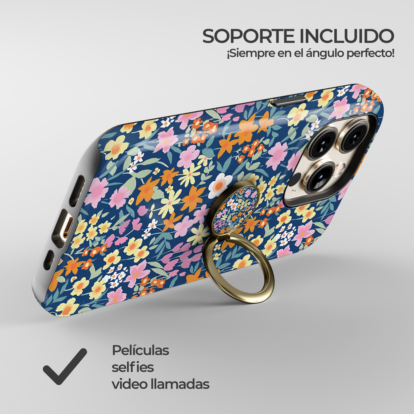 Soporte de anillo para celular Blue Charm