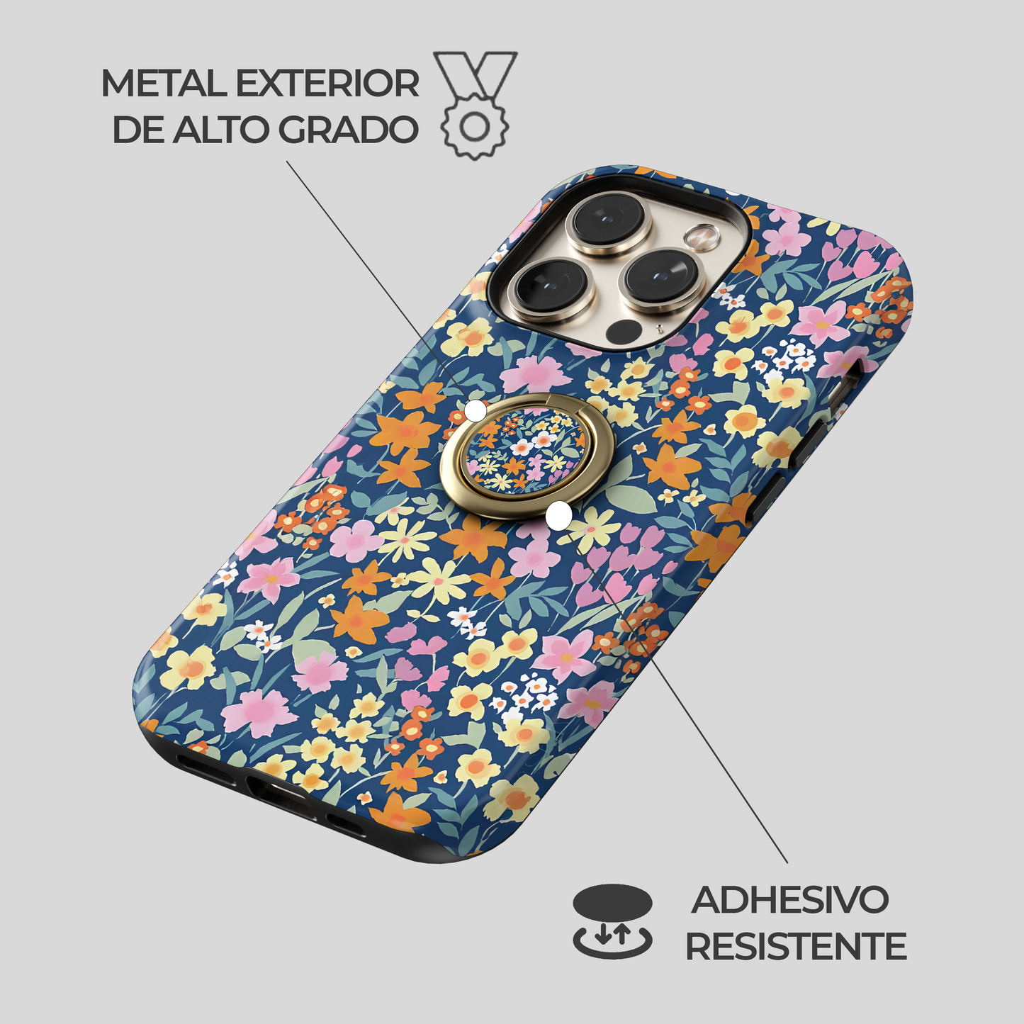 Soporte de anillo para celular Blue Charm