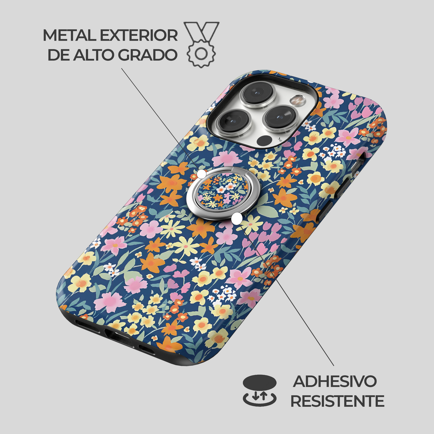 Soporte de anillo para celular Blue Charm