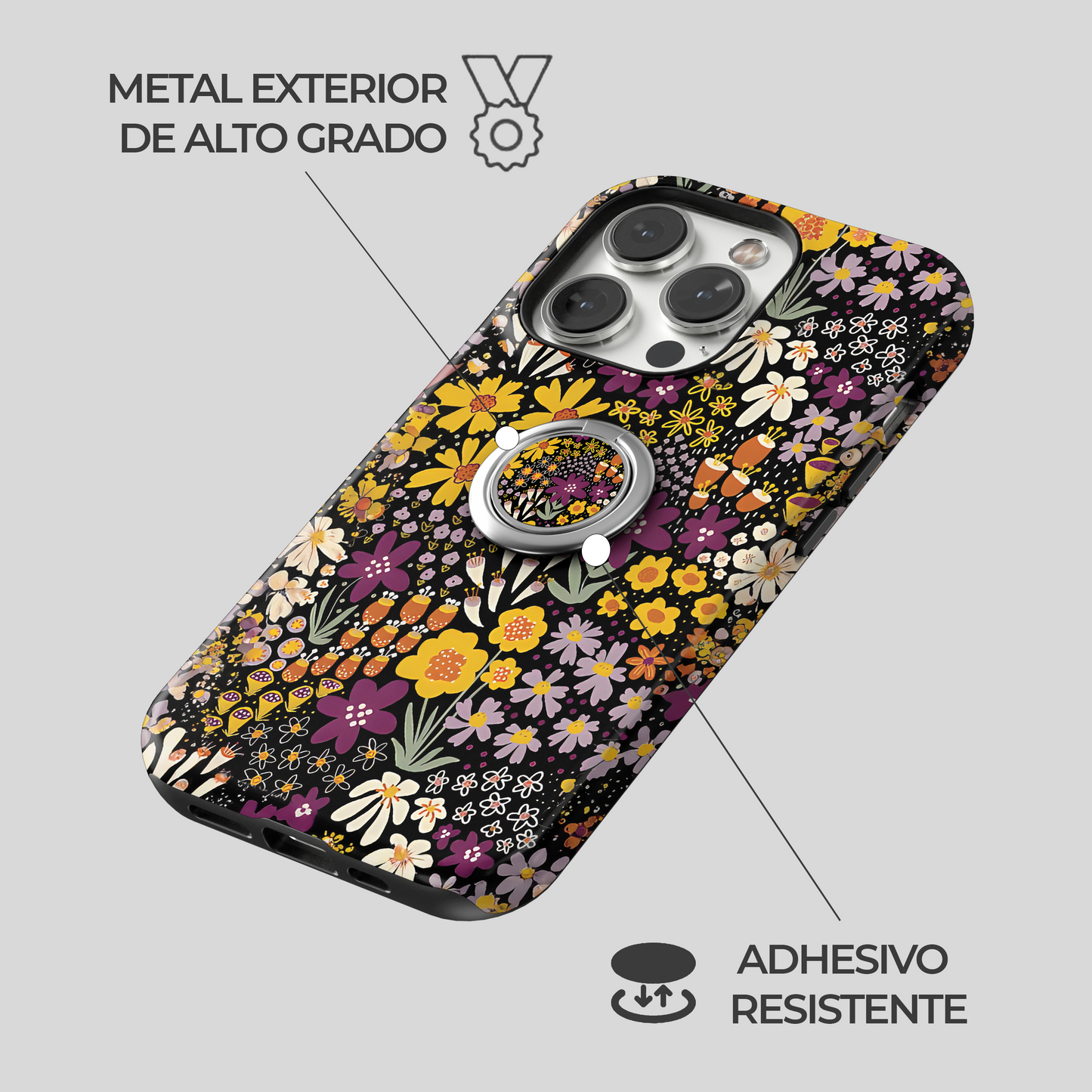 Soporte de anillo para celular Jardín Encantado