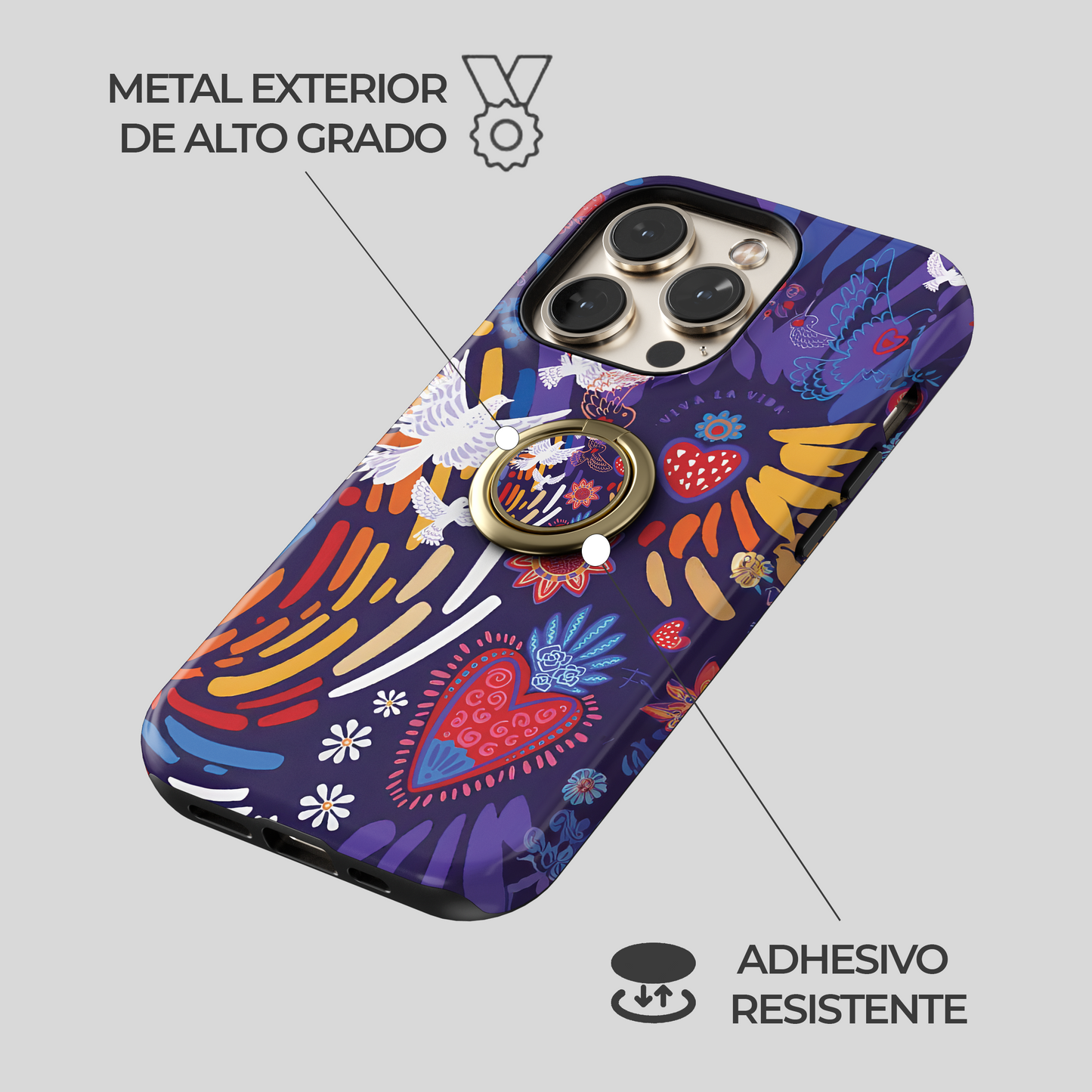 Soporte de anillo para celular Encanto Aviar