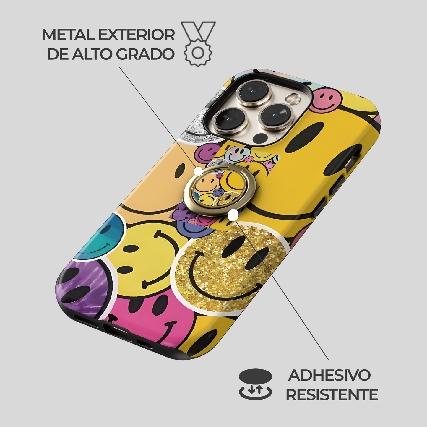 Soporte de anillo para celular Sparkling Smiles
