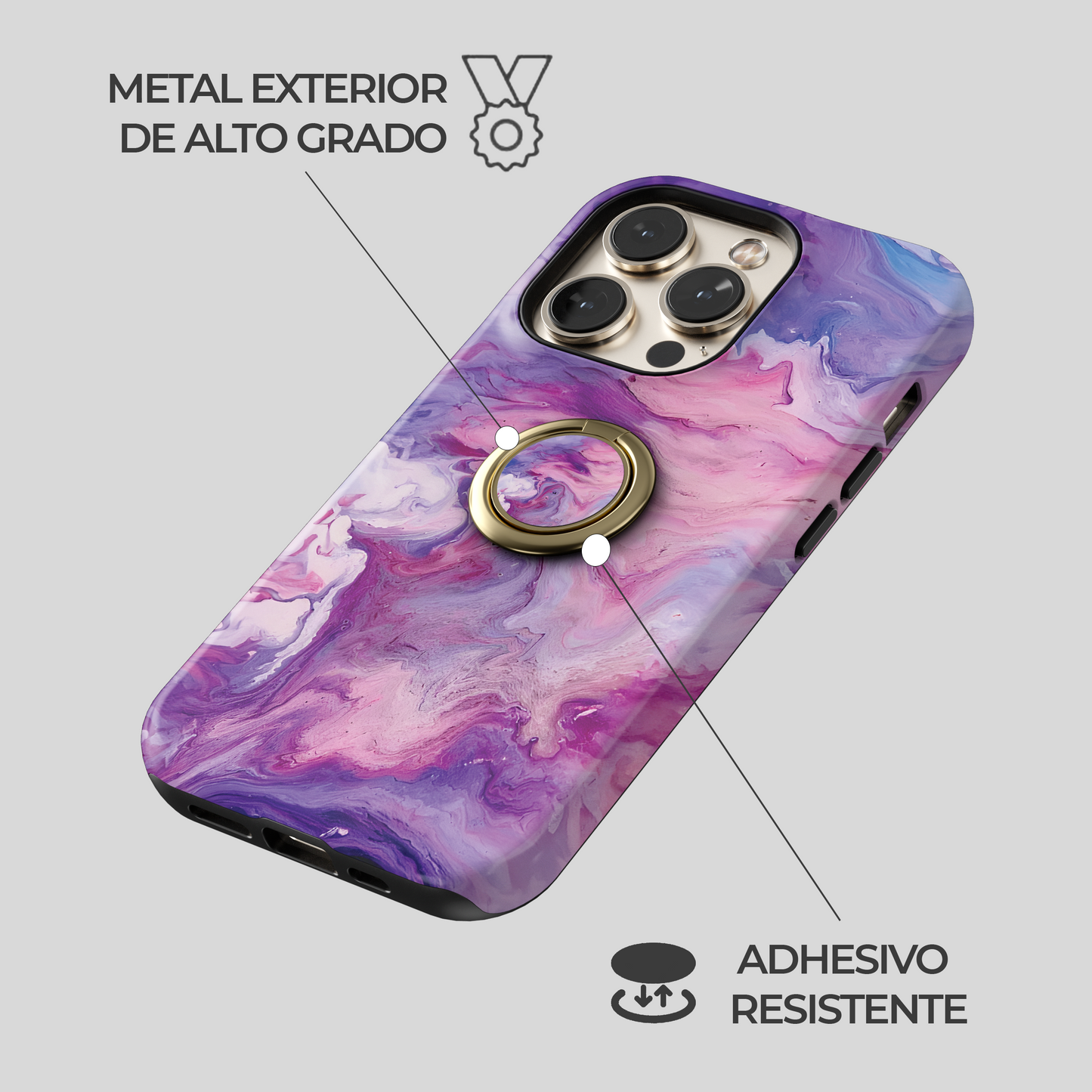 Soporte de anillo para celular Mystic Aura