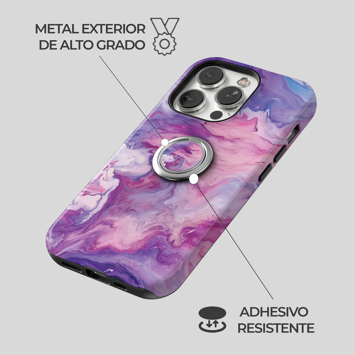 Soporte de anillo para celular Mystic Aura
