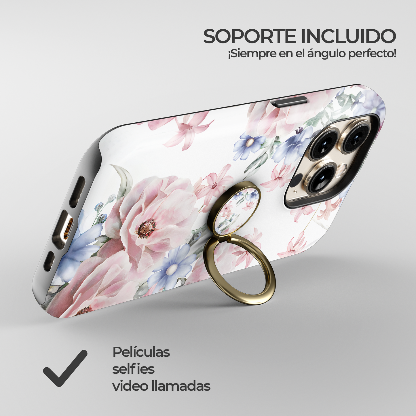 Soporte de anillo para celular Floral Symphony