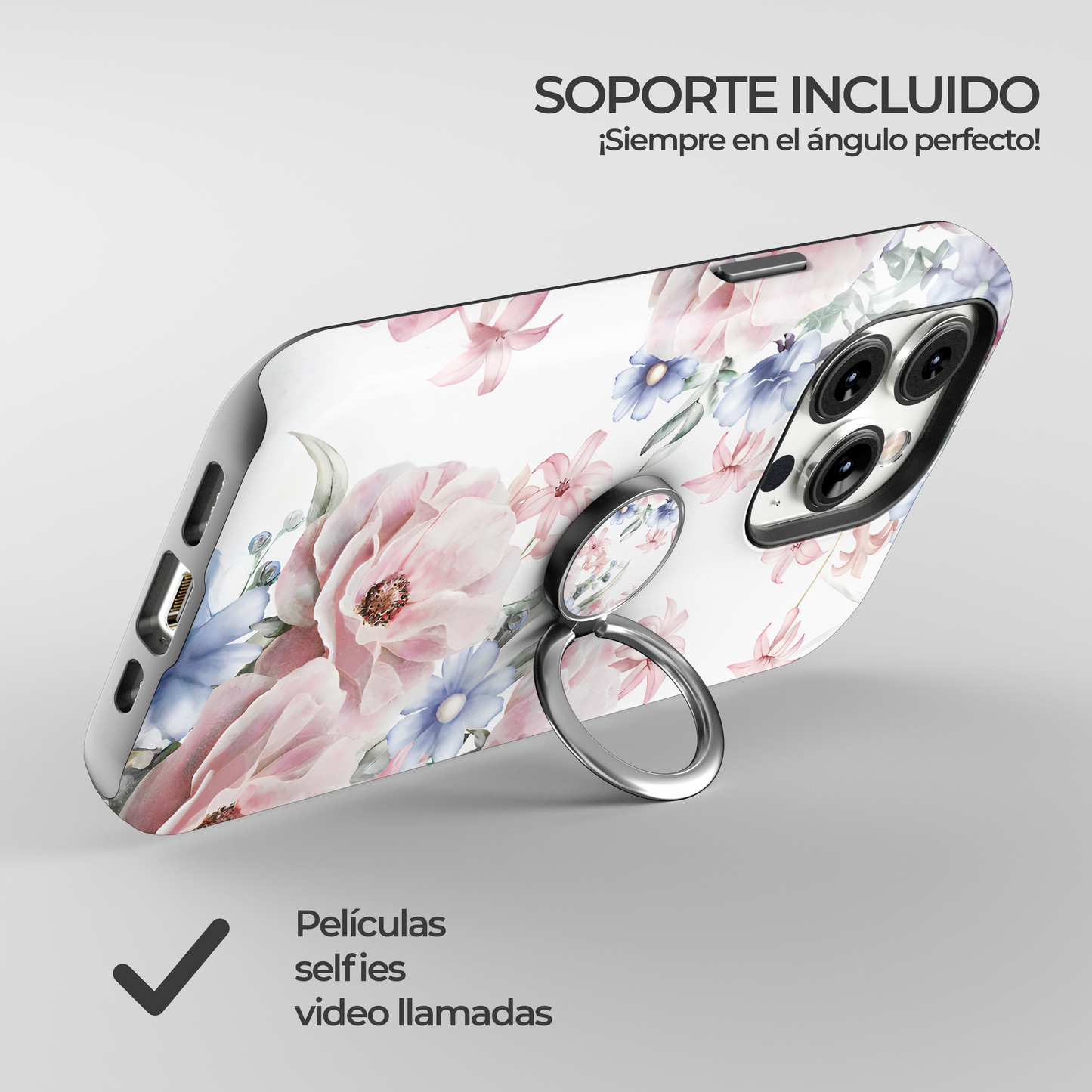 Soporte de anillo para celular Floral Symphony
