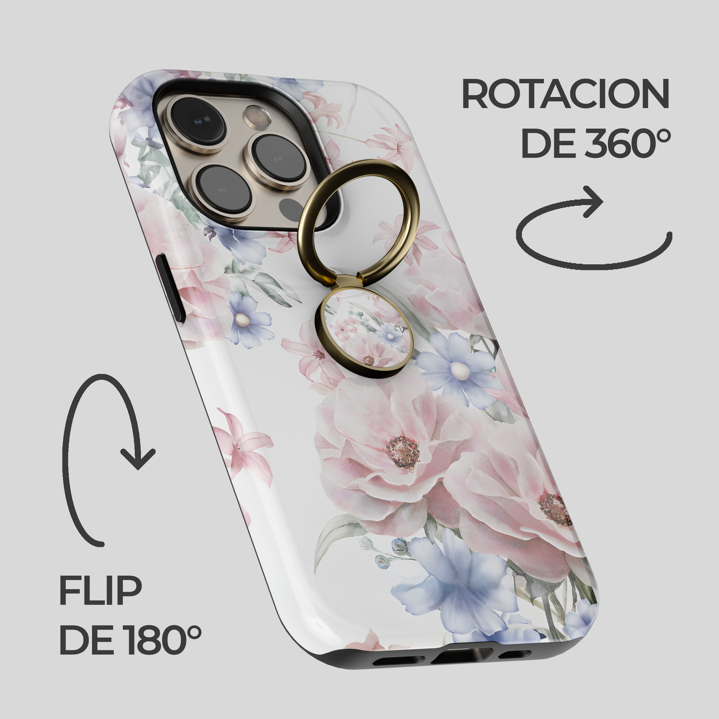Soporte de anillo para celular Floral Symphony