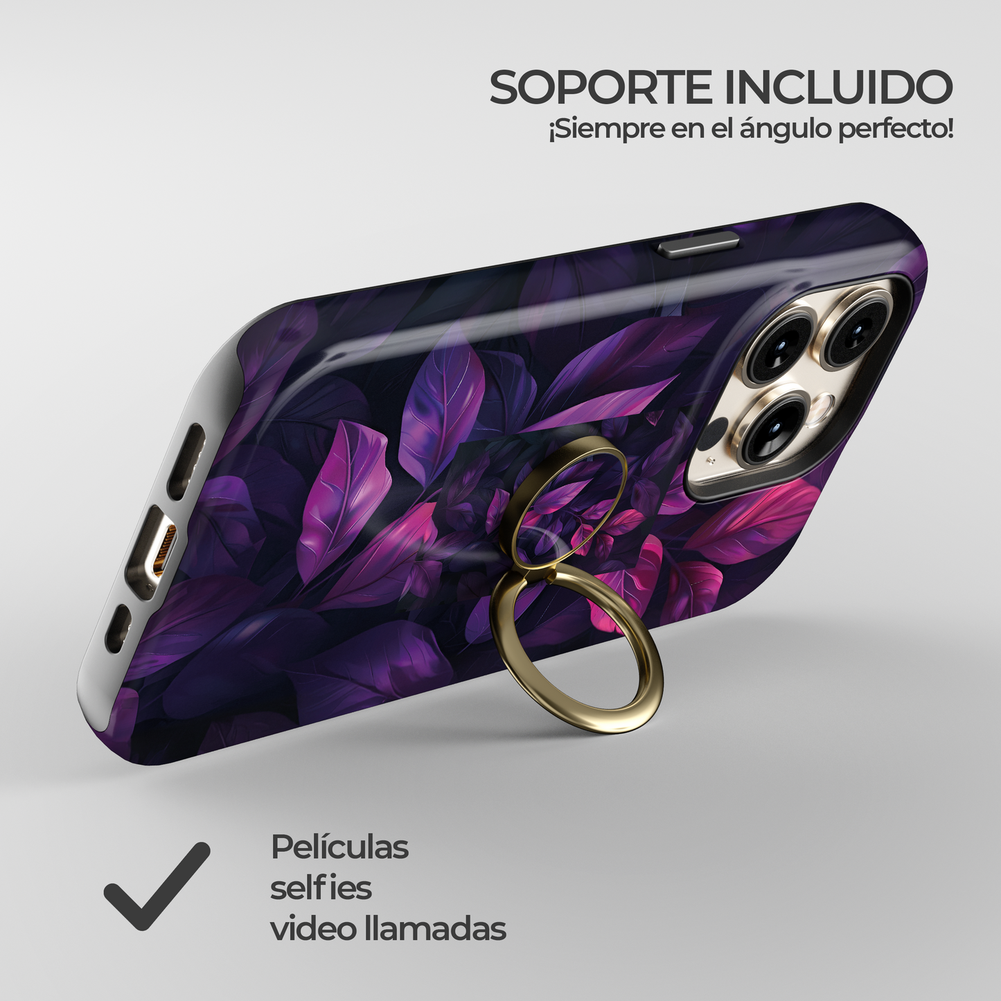 Soporte de anillo para celular Mystic Leaves