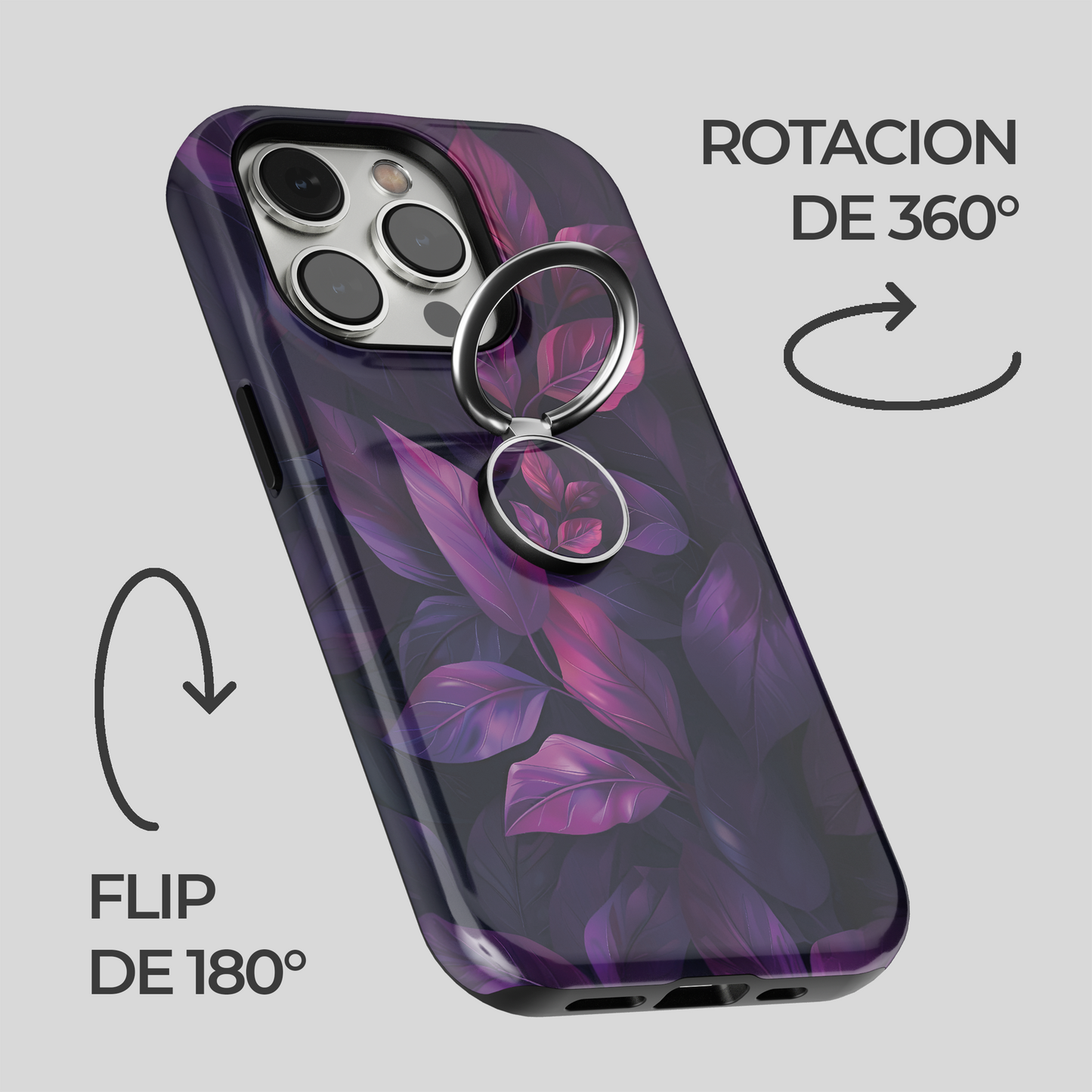 Soporte de anillo para celular Mystic Leaves
