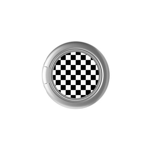 Soporte de anillo para celular Checkerboard Charm