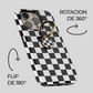 Soporte de anillo para celular Checkerboard Charm