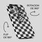 Soporte de anillo para celular Checkerboard Charm