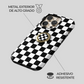Soporte de anillo para celular Checkerboard Charm