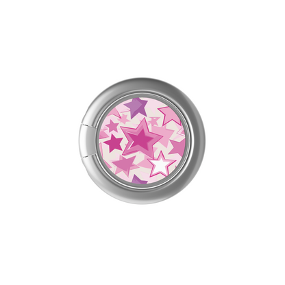 Soporte de anillo para celular Pink Stardust Glow