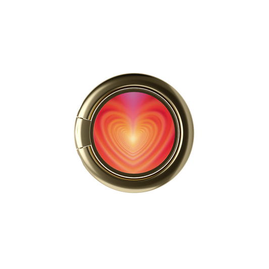 Soporte de anillo para celular Radiant Heart Blaze