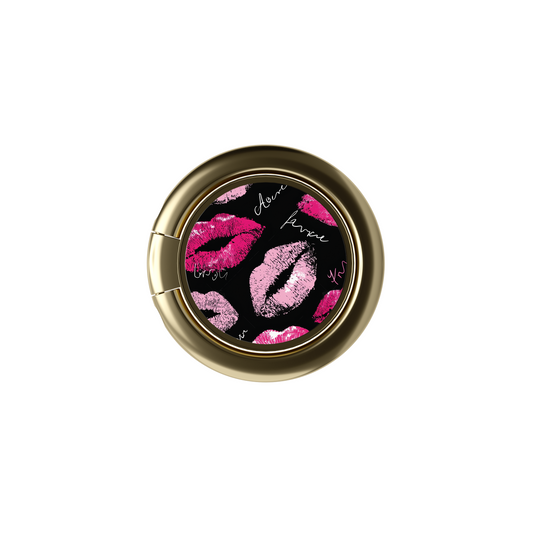Soporte de anillo para celular Sassy Pink Kisses